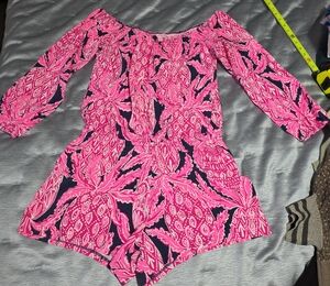 Lilly Pulitzer Pink and Navy Women Bodysuit